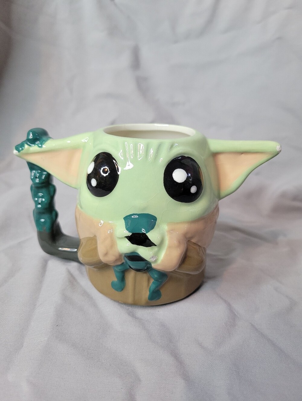 Cute Green Baby Yoda Ceramic Mug The Mandolorian The Child Grogu, Wear